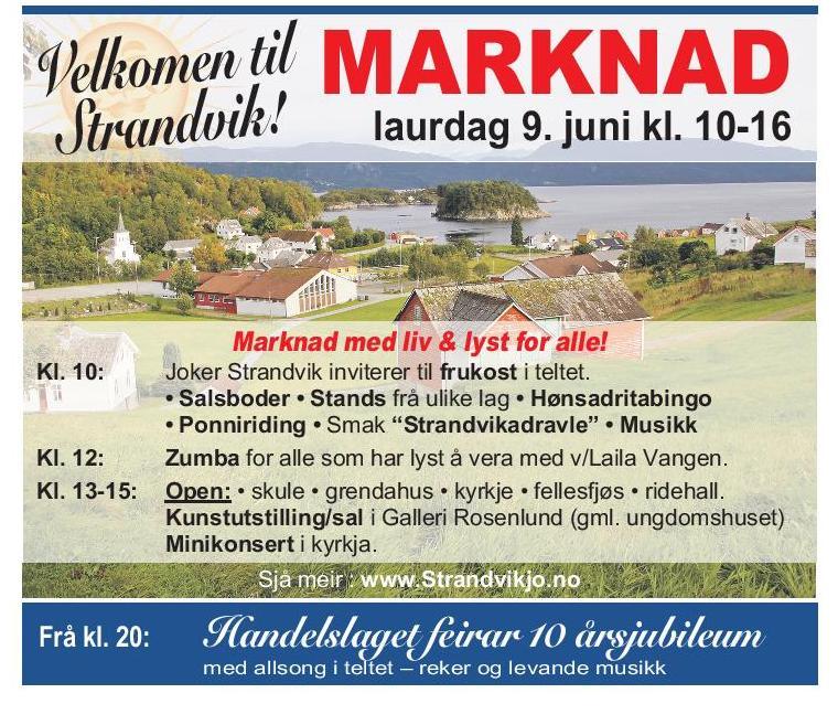 Månadens hending: Marknad i Strandvik